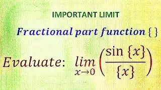 Limits involving fractional part function.