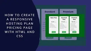 How to Create a Responsive Hosting Plan Pricing Page with HTML and CSS