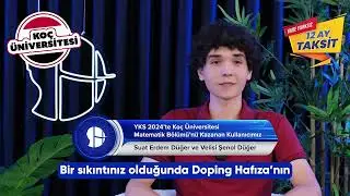 YKS 2024'te Koç Üniversitesi'ne Yerleşen Kullanıcımız Suat'ı Tebrik Ediyoruz #yks #dopinghafıza