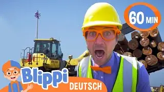 Baufahrzeuge lernen mit Blippi | Blippi | Moonbug Kids Deutsch