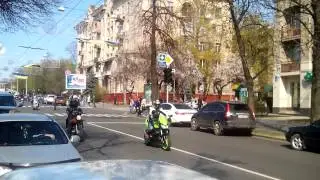 Шествие мотоциклистов. Харьков 25.04.2015