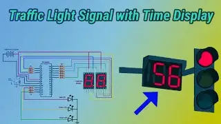 Traffic light signal with time display || Smart traffic signal || traffic signal using atmega8