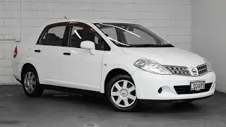 White 2009 Nissan Tiida Latio