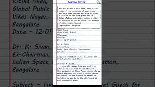 English Letter Writing Class 10th | Formal Letter | Formal Letter Writing in English 