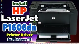 How to Download & Install Hp LaserJet P1606dn Printer Driver in Windows 11 PC or Laptop - Hindi