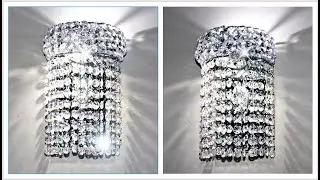 DIY DOLLAR TREE GLAM WALL SCONCE | DIY ELEGANT WALL SCONCE