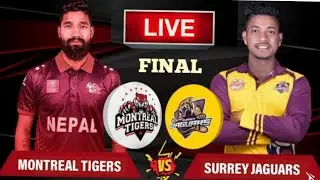 GT20 Live match Surrey Jaguars Vs Montaral Tigers