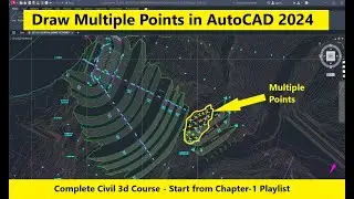 How to Draw Multiple Points in AutoCAD 2024 | Import Multiple Points in AutoCAD | Draw Tools in Cad