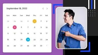 create a dynamic calendar | html CSS & JavaScript | Live Calendar Project