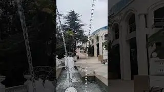 Необычный фонтан. Сочи, санаторий Южный