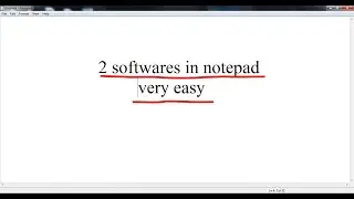 Making softwares on notepad