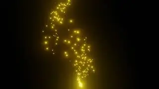 Abstract Background Video 4k - Glowing Particles Black Screen - 2 Color Particles - 4k Background