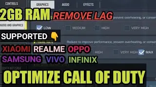 HOW TO FIX LAG IN 2GB RAM IN CALL OF DUTY MOBILE | NEW UPDATE CONFIG