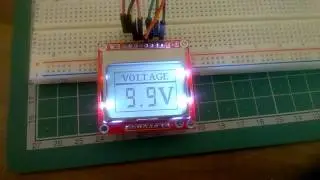 Arduino Project: DIY Voltmeter using a simple voltage sensor and Arduino Uno and a Nokia 5110 LCD.