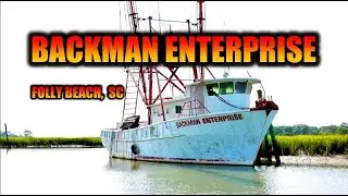 Backman Enterprise Shrimp Boat near Folly Beach, South Carolina