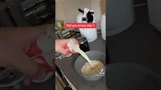 Porridge milk hack