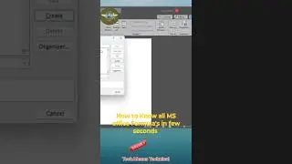 Microsoft Office Shortcuts !! #How to know ms office all formula's !#techmeanstechnical #shortcut