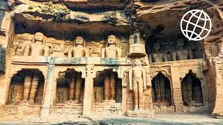 Siddhachal Rock-Cut Jain Temple Caves, Gwalior, India
