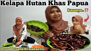 Cemilan Unik‼️Makan Kelapa Hutan Khas Papua @nanikzuriani