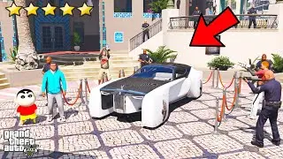 Franklin and Shinchan Stealing World Most EXPENSIVE Car in Los Santos IN GTA V