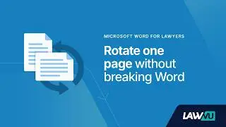 How to Rotate One Page in Word (Landscape Tables Without Breaking Your Document)