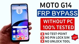 2024 NEW: Moto G Play Frp Bypass Latest Security Without PC Android 13/14