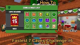 MCC 2024 7Caves Challenge #6 || Free Minecraft Cape