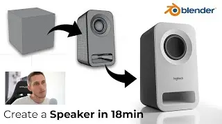 How to create a Speaker in 18min (Product Visualization) | Blender 2.8