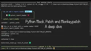 Python Mock Deep Dive - 02 Installation and base test