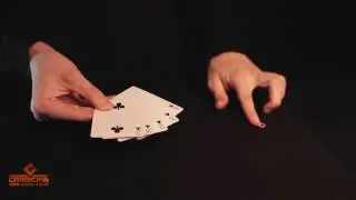 Фокус с картами и скрепкой