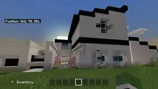 Modern house build in Minecraft (Unfinished)