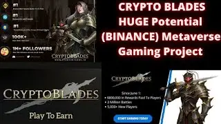 Crypto Blades UPDATE / Gameplay intro and tokenomics