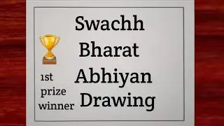 Swachh Bharat Abhiyan Drawing || Clean Indian Green Indian Poster Drawing || Swachh Bharat Drawing