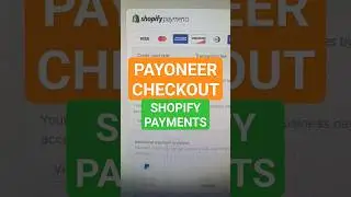 Payoneer Checkout - Shopify Payments -  Shopify payments using payoneer. 