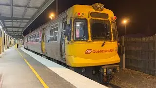 EMU 38 On A Night Test Run In Bundaberg.