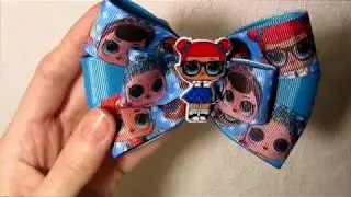 Бантики ЛОЛ, bows Lol DIY. МК бантики для девочек с куколками Лол