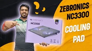 Zebronics ZEB-NC3300 Cooling Pad Unboxing & Review: Dual 120mm Fan, Dual USB Port & Blue LED Lights