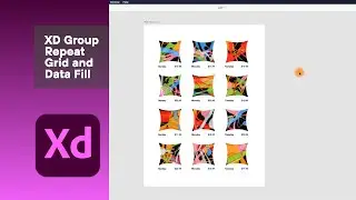 XD Group Repeat Grid and Text Data Fill