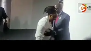 William Ruto touching breast 🙆🏾‍