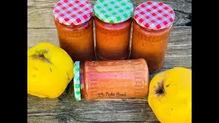 Gem de gutui rase sau cubulete, cu doar 200 g de zahar (sau mai putin) la 1 kg de fructe