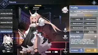 Azur Lane: Ayanami L2D Skin [Nightfall Raiment] (Black Friday Akashi's Fire Sale 2021)