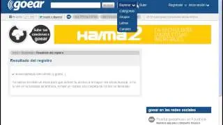 Subir archivo a Goear y publicar en Blogger