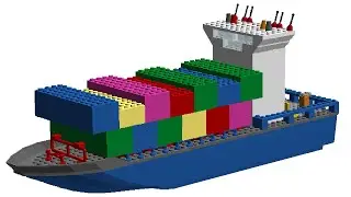 How to Build a Lego Cargo Ship | MOC