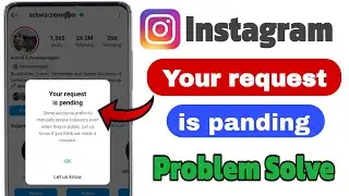some accounts prefer to manually review follow Instagram | your request is pending 🔥 instagram 2024