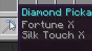 fortune X + silk touch X = 10 diamond ores?