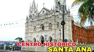 ASI SE ENCUENTRA EL CENTRO HISTÓRICO DE SANTA ANA. #elsalvador