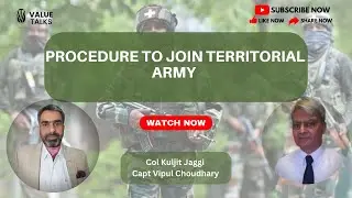 Procedure to join Territorial Army || Value Talks