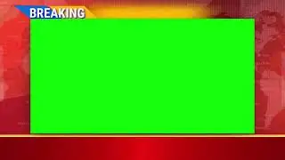 Full screen breaking cube template. Green screen. free use.