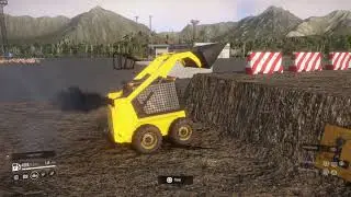 Snowrunner checking out a  skid steer