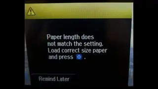 paper length does not match the settings epson l455 | | epson l1455 | epson printer l1455